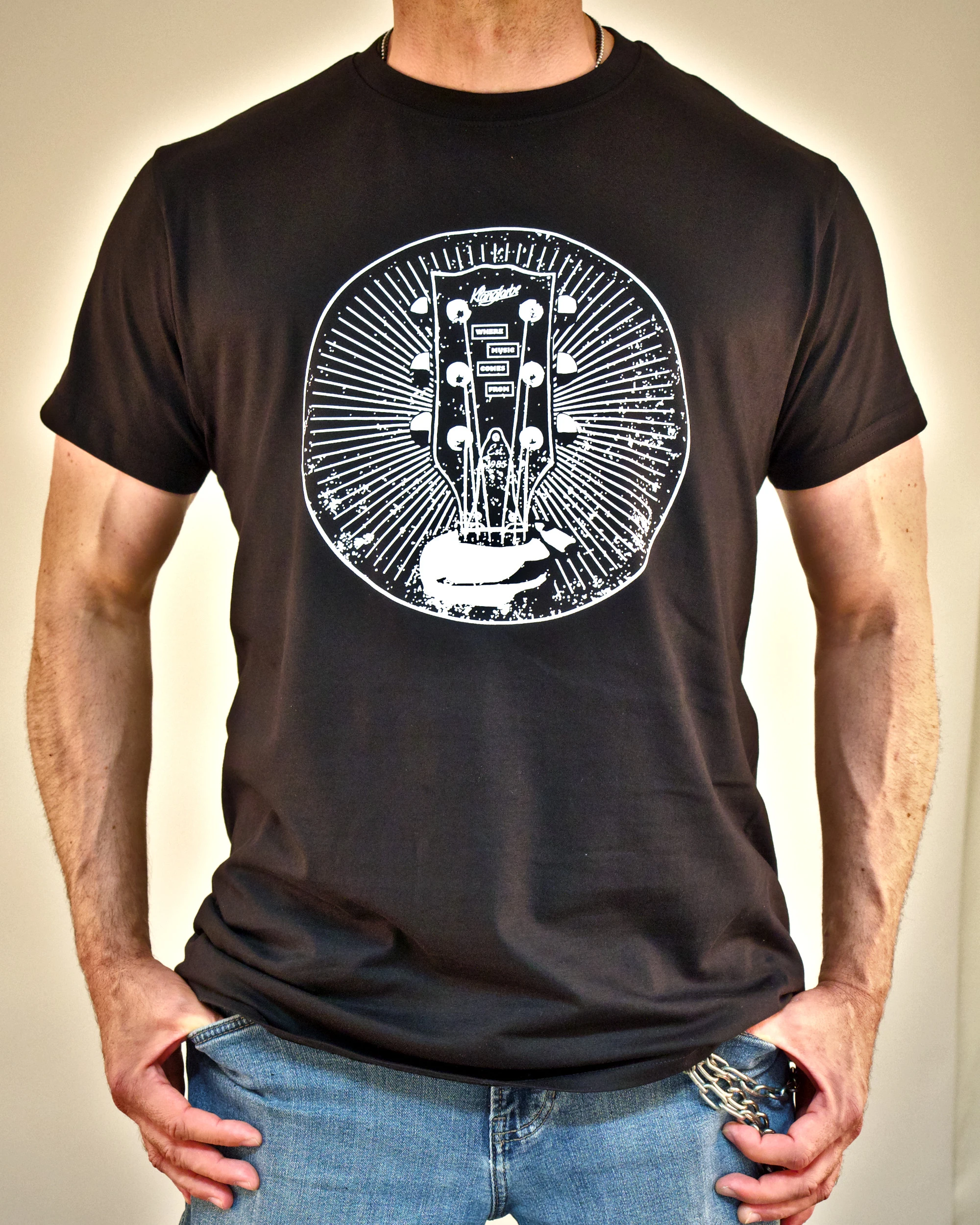 Klangfarbe T-Shirt Headstock schwarz XL